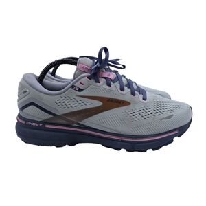 BROOKS Running Shoes Ghost 15 Gray Purple Pink Womens US Sz 9.5  1203801B492